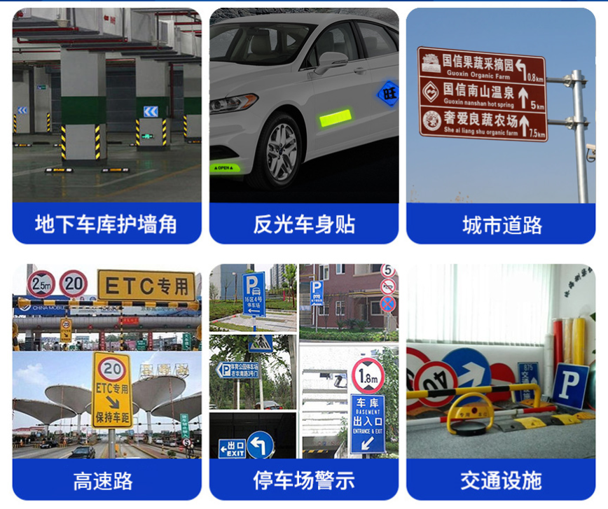 高強(qiáng)級(jí)新國(guó)標(biāo)三類(lèi)反光膜適用場(chǎng)景